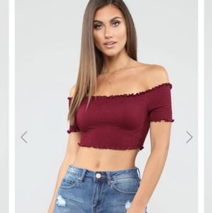 Two make way crop tops from fashion nova